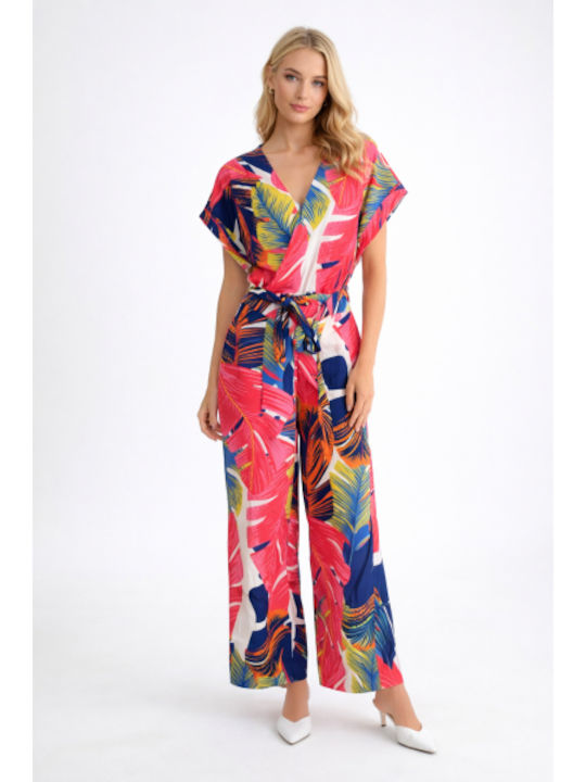 Women’s One-piece Jumpsuit Pink SU-6096-10-26TS-PINK