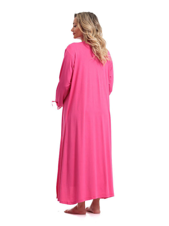 Mdl Maternity And Breastfeeding Nightgown Fuchsia