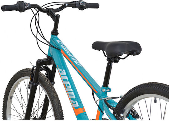 Alpina 24" Kinderfahrrad Mountainbike mit Aluminiumrahmen Blau