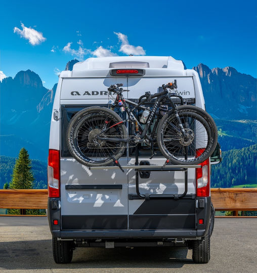 Menabo Rear Door Bike Rack Tremont B 2 Bicycles or Fat Bikes Van Commercial Vehicles Safe Cargo Transport 1 Set 14810/mb