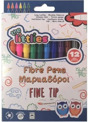 The Littlies Drawing Markers 5mm Coarse Set of 12 Colours