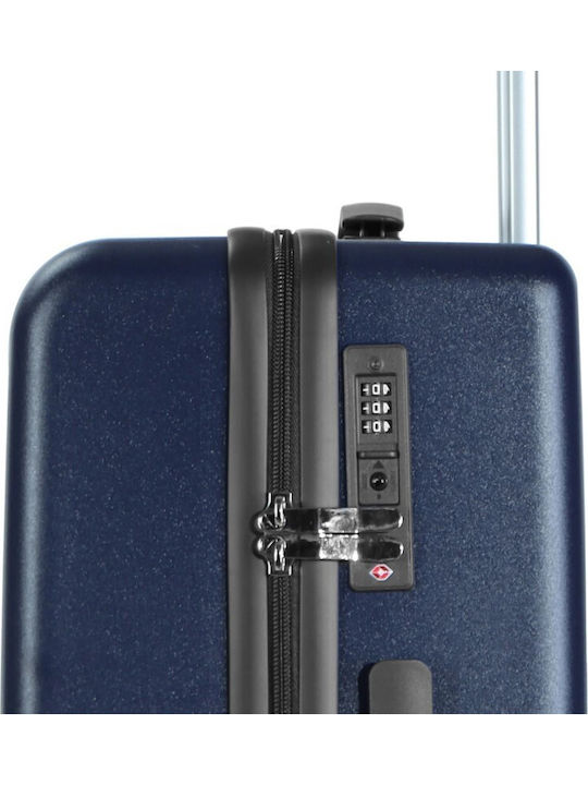 Nautica Cabin Travel Suitcase Hard Blue with 4 Wheels Height 55cm
