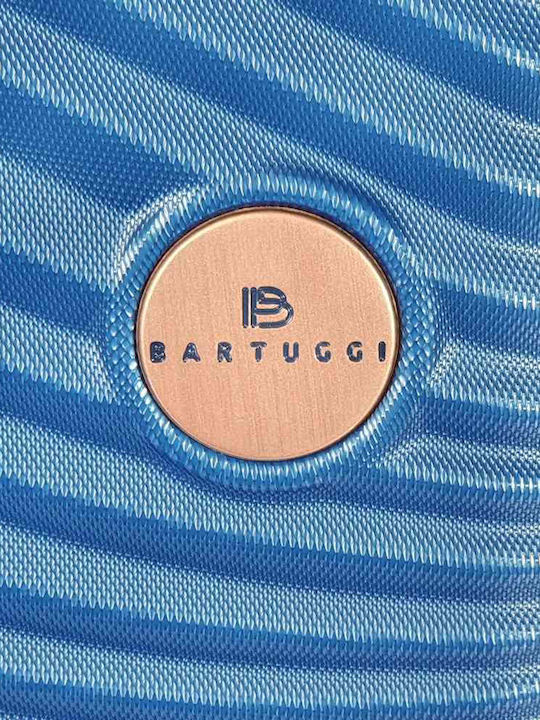 Bartuggi 712-80121 Medium Hard Blue Travel Suitcase with 4 Wheels Height 67cm