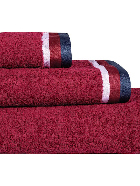 Greenwich Polo Club Bath Towel Set 3pcs 3061 Bordeaux Weight 520gr/m²