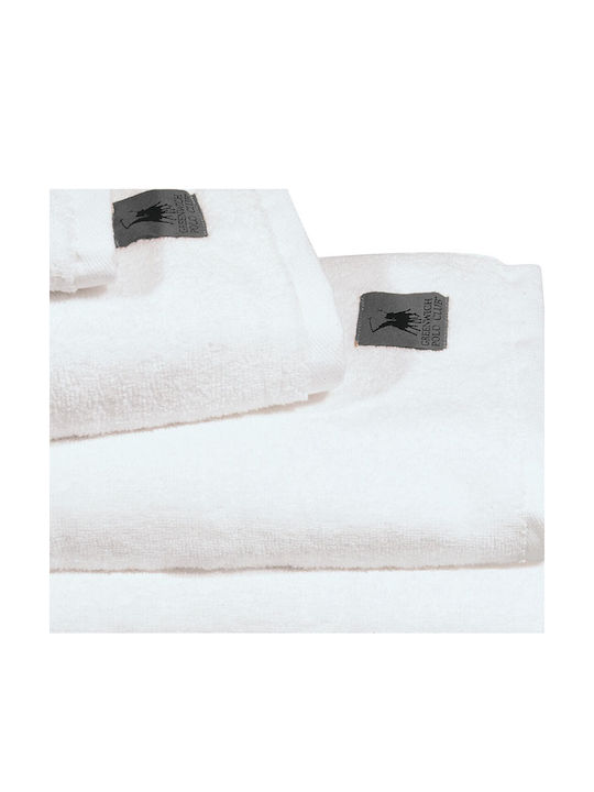 Greenwich Polo Club Handtuch 3150 30x50εκ. Weiß Gewicht 460gr/m²