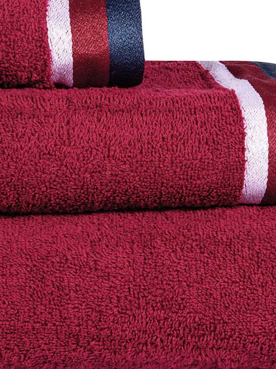 Greenwich Polo Club Bath Towel Set 3pcs 3061 Bordeaux Weight 520gr/m²