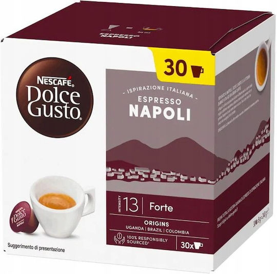 Nescafe Κάψουλες Espresso Espresso Napoli Napoli Συμβατές με Μηχανή Dolce Gusto 30caps