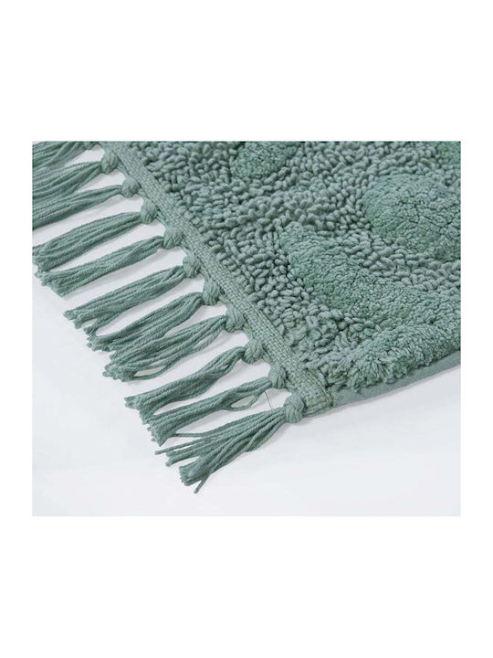 Nef-Nef Homeware Σετ Πατάκια Μπάνιου Βαμβακερό Jetrix Green 60x90εκ.