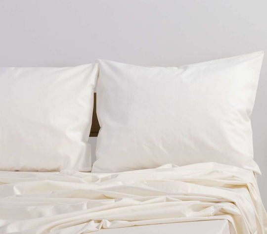 Nef-Nef Homeware Sheet for Single Bed with Elastic 100x200+30cm. Basic Light Grey
