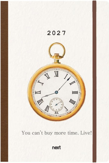 Next Diary 2026 Trends Time Daily Flexi Elastic 14x21cm