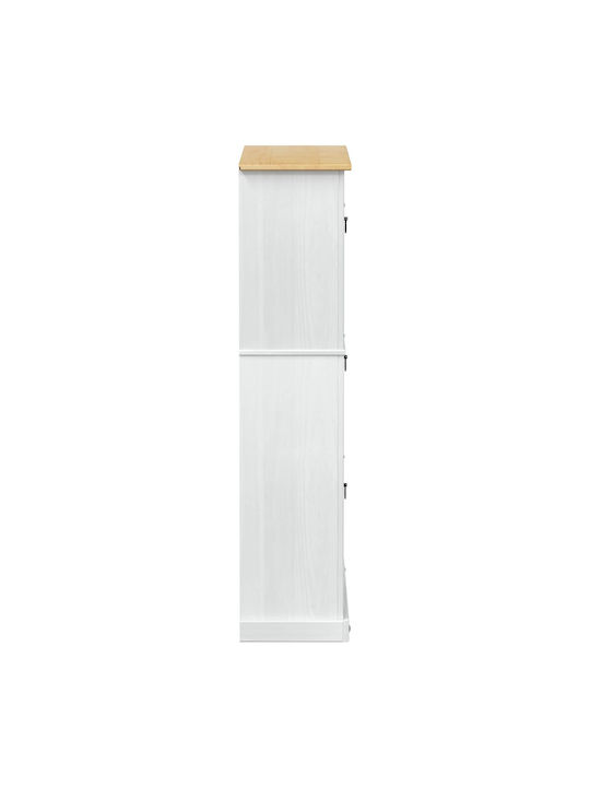 Shoe Organizer Made of Solid Wood 99x32x144.5cm