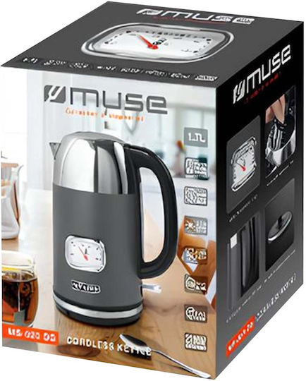 Muse Fierbător 1.7lt 2200W Argintiu