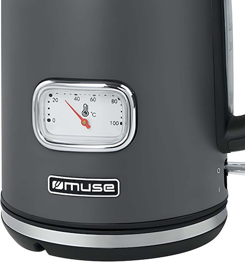 Muse Fierbător 1.7lt 2200W Argintiu
