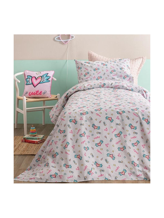 Palamaiki Kids Sheets Set Single with Elastic Band Cotton Mk782 110x200cm 3 Pieces