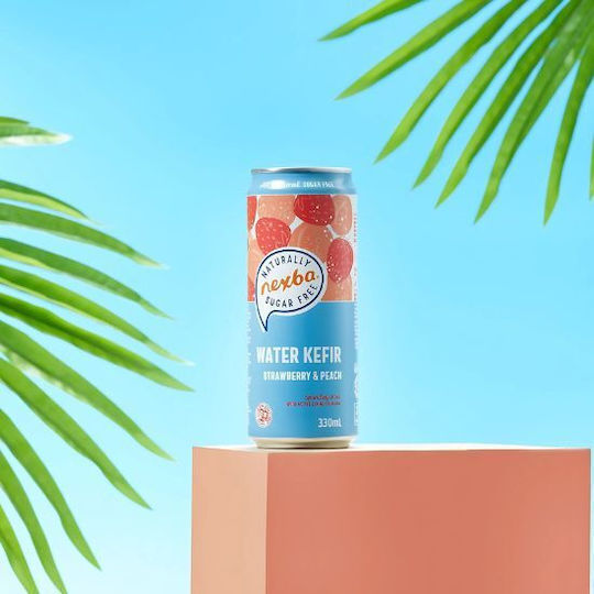 Water Kefir Strawberry Peach No Added Sugar 330ml