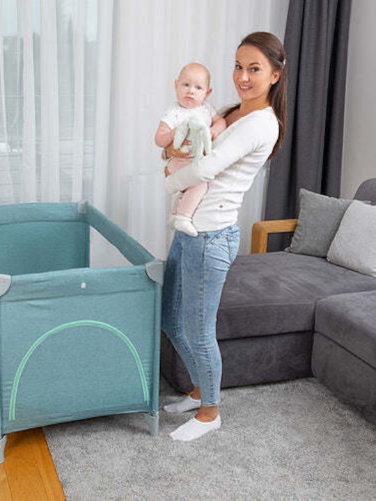 Caretero Basic Plus Кошара за игра с Матрак Graphite 125x66см