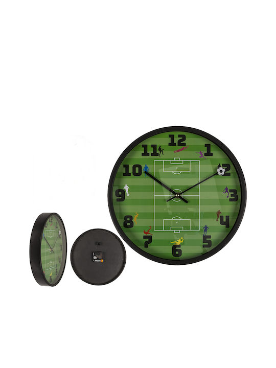 Zmart Imports Wall Clock Plastic Green Ø30cm