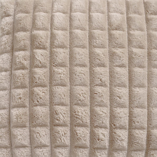 Das Home Μαξιλάρι Καναπέ 1357 Fleece Καφέ 40x40εκ.