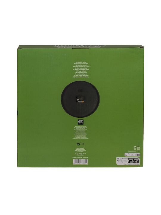 Zmart Imports Wall Clock Plastic Green Ø30cm