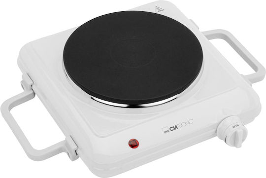 Clatronic Enamel Countertop Single Burner White