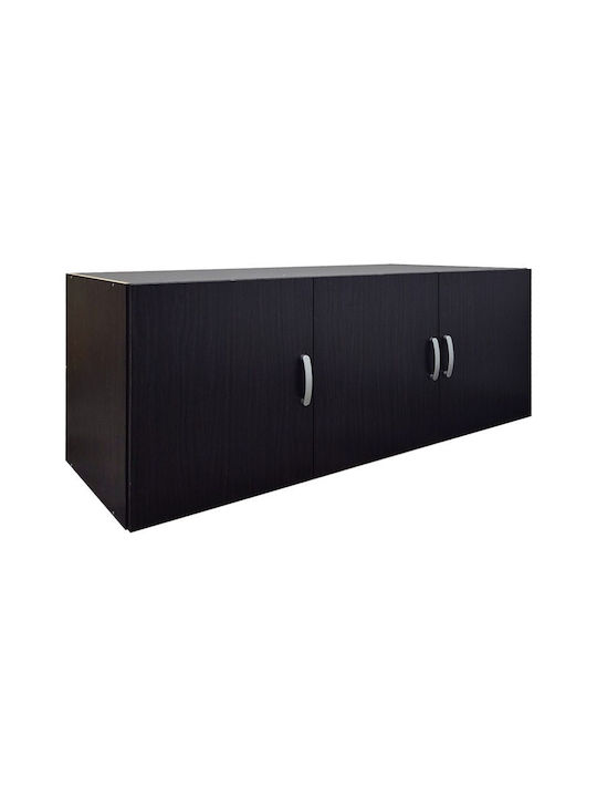 Pakketo Alvia Правоъгълно Таванско Шкафче от ПДЧ Венге 150x51x10cm 383-000168