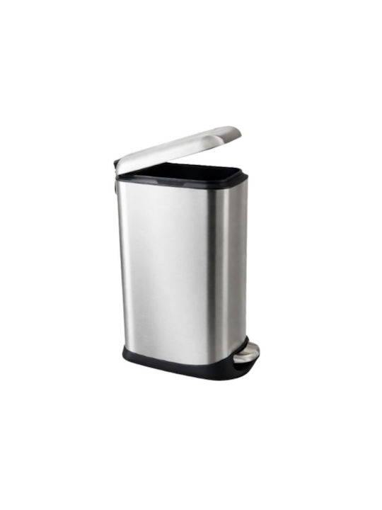 Vesta Waste Bin Waste made of Stainless Steel with Pedal INOX Μatte 20lt 1pcs