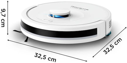 Rowenta X-Plorer Serie 90+ Σκούπα Ρομπότ με Χαρτογράφηση Laser & Απορρόφηση 6000Pa Λευκή