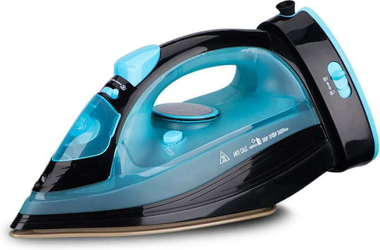 Raf R.1210b Σίδερο Ατμού 2400W με Αντικολλητική Πλάκα Γαλάζιο