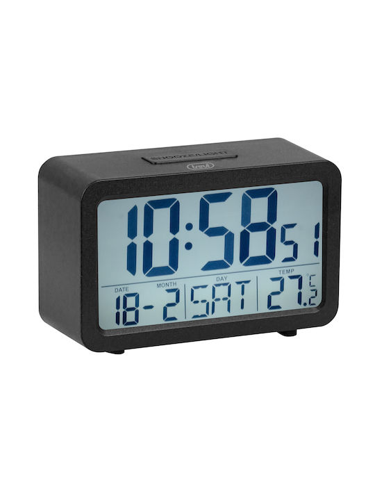 Trevi Tabletop Digital Clock with Alarm White 90.02.0052