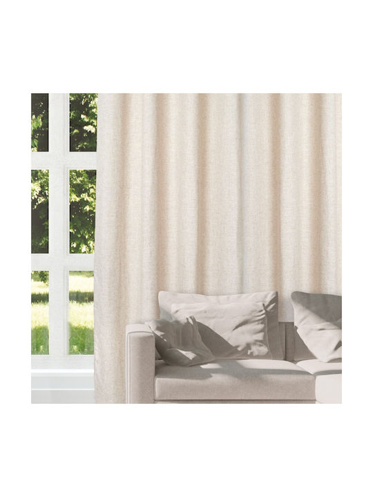Das Home Κουρτίνα με Τρουκς 2250 Μπεζ 140x270εκ.