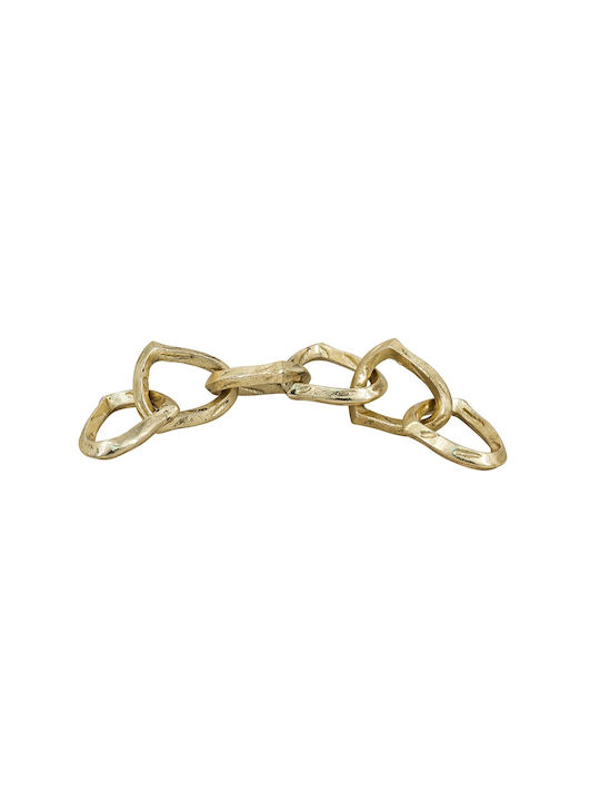 Artekko Noble Gold Metallisch Tischdekoration Kette 44x9x3 cm
