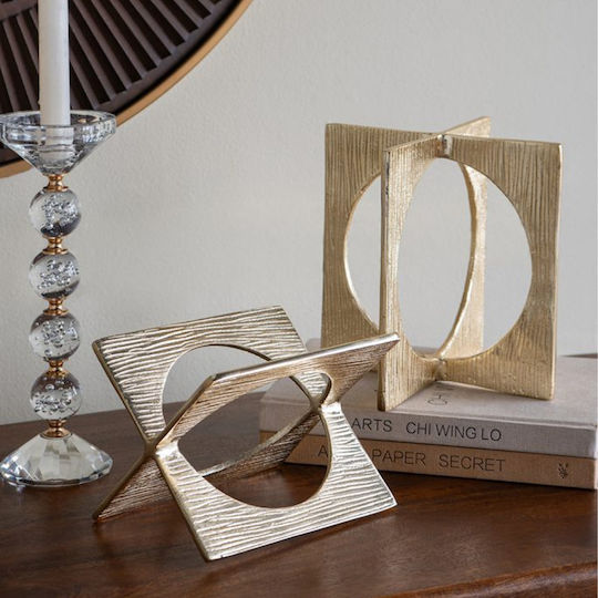 Artekko Noble Gold Metallic Tabletop Decor 20x20x20 Cm