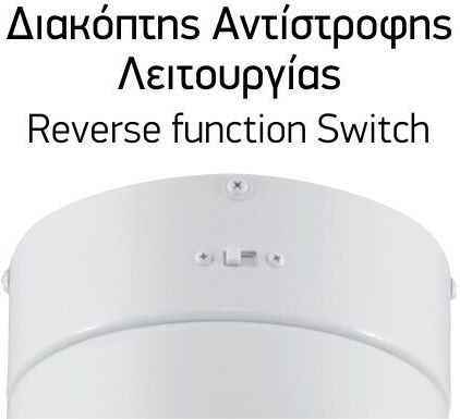 Spot Light Πλαφονιέρα 40cm με Φως Μαύρη