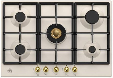 Bertazzoni Εστία Φυσικού Αερίου Αυτόνομη 75.2x52.2εκ. Ασημί