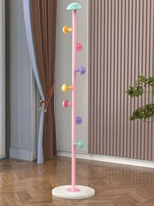 Colorful Mushroom Children's Coat Rack 30x170cm Vc2820 Pink