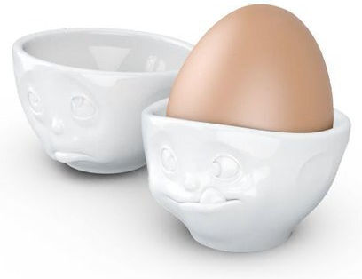 Eierbecher aus Porzellan Weiß 100ml 2 Stück