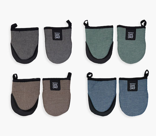 Nef-Nef Homeware Lorin Ofenhandschuh Stoff Braun 2 Stück