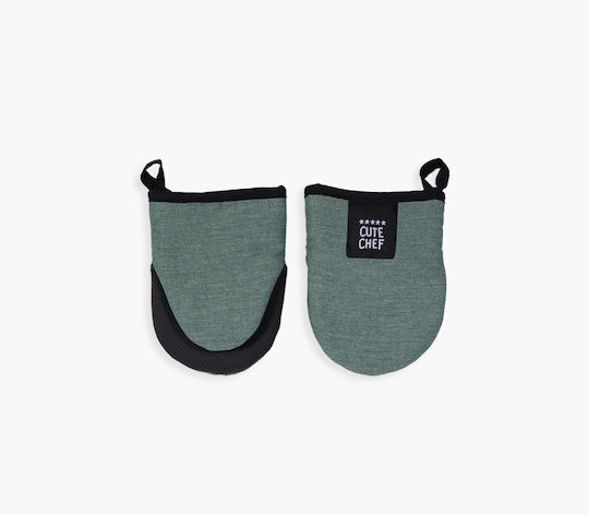 Nef-Nef Homeware Lorin Kitchen Oven Mitt Fabric Blue 2 Pieces