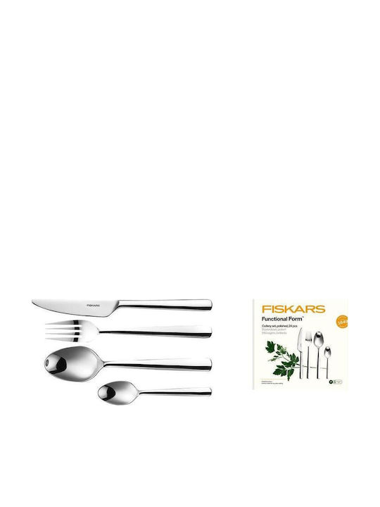 Fiskars Cutlery Set Stainless Silver 24pcs