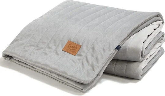 La Millou Κουβέρτα Βελουτέ XL Velvet Dark Grey 160x240εκ.