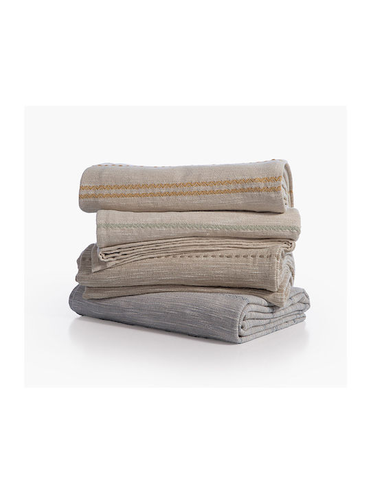 Nef-Nef Homeware Bleeze Decken & Couchdecken Viersitzer-Sofa Überwurf 180x350cm Natürliche Gelb