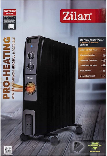 Zilan Καλοριφέρ Λαδιού με 9 Φέτες 2500W