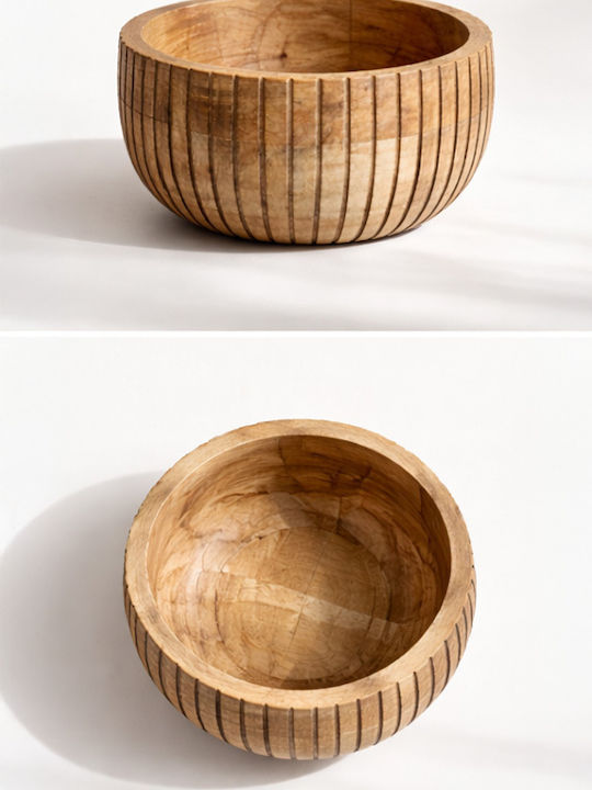 Kaemingk Decorative Wooden Brown Bowl 2 Pieces