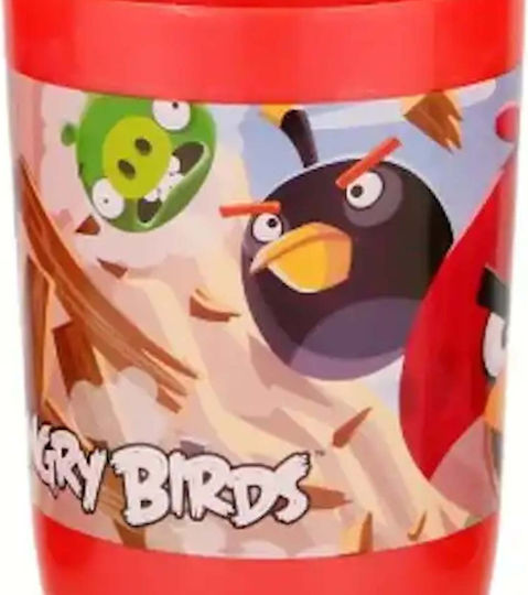 Angry Birds Σετ Αξεσουάρ Μπάνιου Πλαστικό Κόκκινο 3τμχ