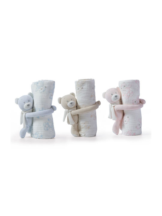 Nef-Nef Homeware Κουβέρτα Αγκαλιάς & Λίκνου Teddy με Ζωάκι 75x100εκ.