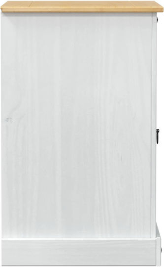 vidaXL Kleine Aufbewahrungsmöbel aus Massivholz L60xB50xH82cm
