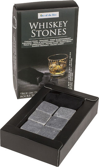 Out of the Blue Decorative Ice Cubes Stone with Storage Case 6 Pieces