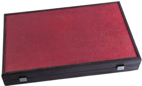 Manopoulos Crocodile Handmade Backgammon Case with Pawns 48x48cm