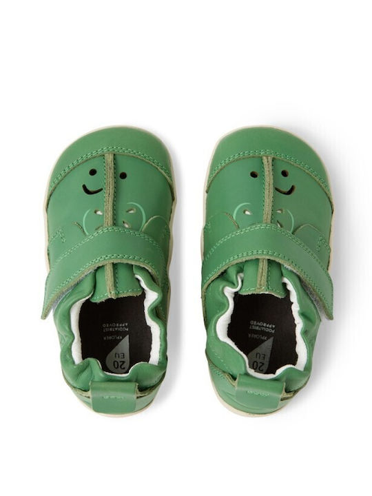 Kids Sneakers with Hoop & Loop Closure Green