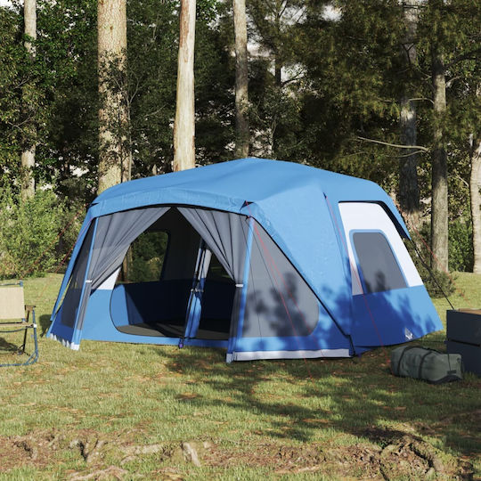 vidaXL Summer Camping Tent Green for 10 People 443x437x229cm